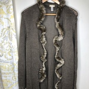 Chico’s long knitted cover size 3